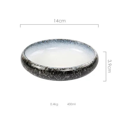 DecorBites™ Ceramic Kimchi Plate - 6inch Round Dish - Solid Glaze