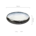DecorBites™ Ceramic Kimchi Plate - 6inch Round Dish - Solid Glaze