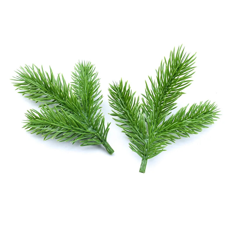DecorBites™ Artificial Pine Needle Plants for Christmas Decor and DIY Wreaths