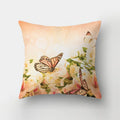 DecorBites™ Butterfly Flower Pillow Case: Colorful Animal Landscape Sofa Cushion Cover