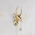DecorBites™ Brushed Gold Stainless Steel Robe Hook Wall Mounted Bathroom Hardware Hanger