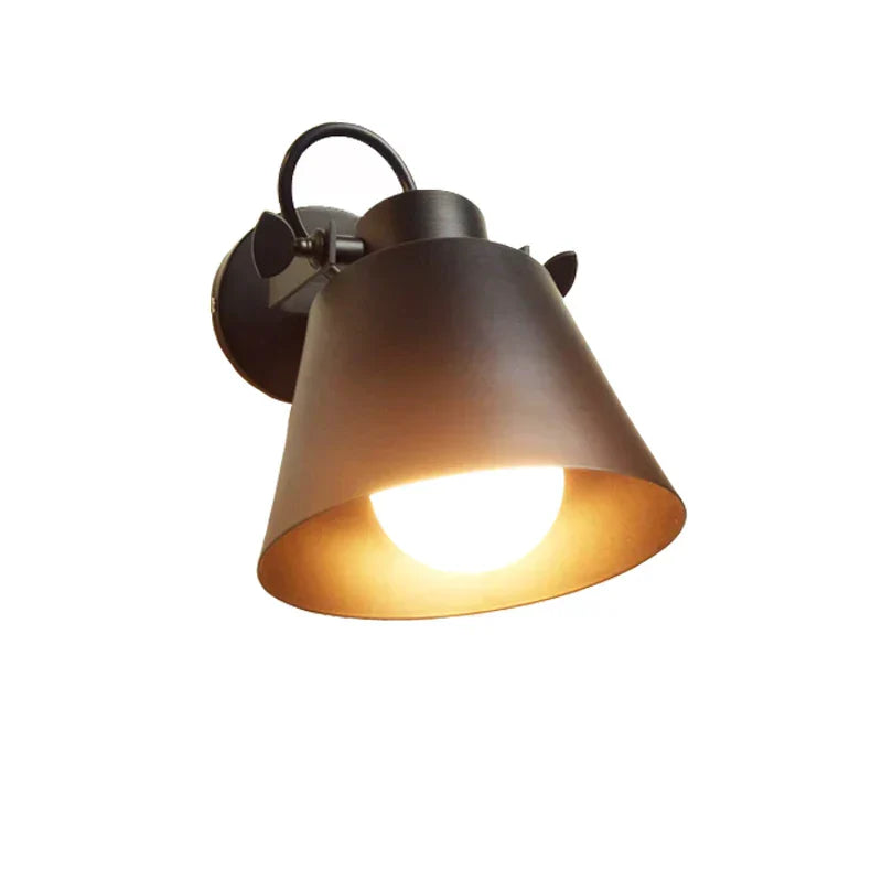 DecorBites™ Iron Loft Edison Wall Light Living Room Office Study Bedside Sconce