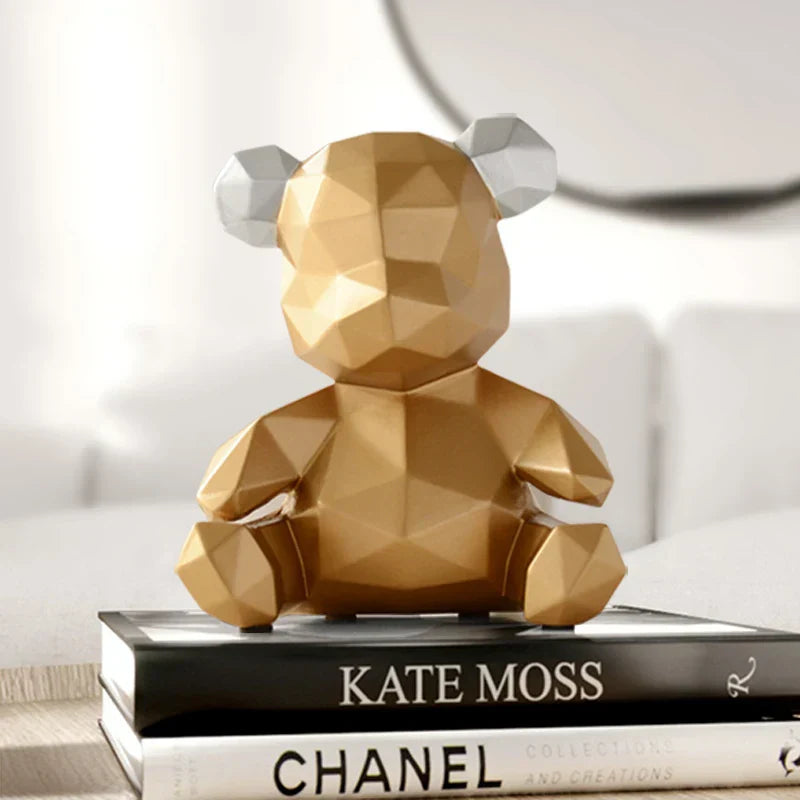 DecorBites™ Bear Figurine Resin Sculpture Ornament Home Office Garden Gift