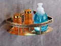 DecorBites™ Antique Bathroom Shelf Towel Rack Set with Bath Hardware & Toilet Brush Holder