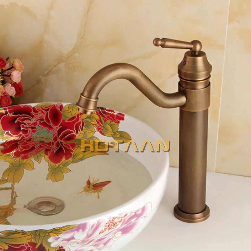 DecorBites™ Bronze Finish Bathroom Sink Faucet Basin Tap YT-5050