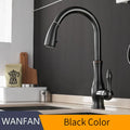 DecorBites™ Black Single Handle Pull Out Kitchen Faucet - Swivel 360° Water Mixer Tap