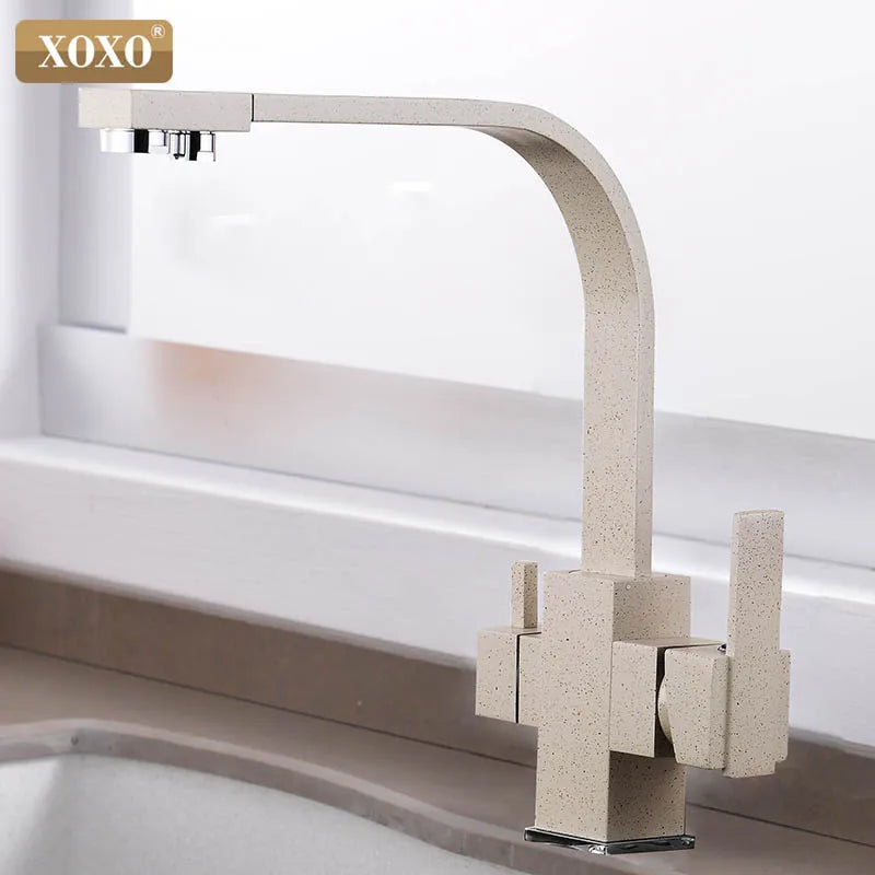DecorBites™ Black Single Hole Kitchen Faucet Mixer Tap for Drinking Water