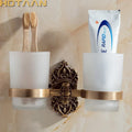 DecorBites™ Aluminium Double Tumbler Holder for Bathroom - YT-11208