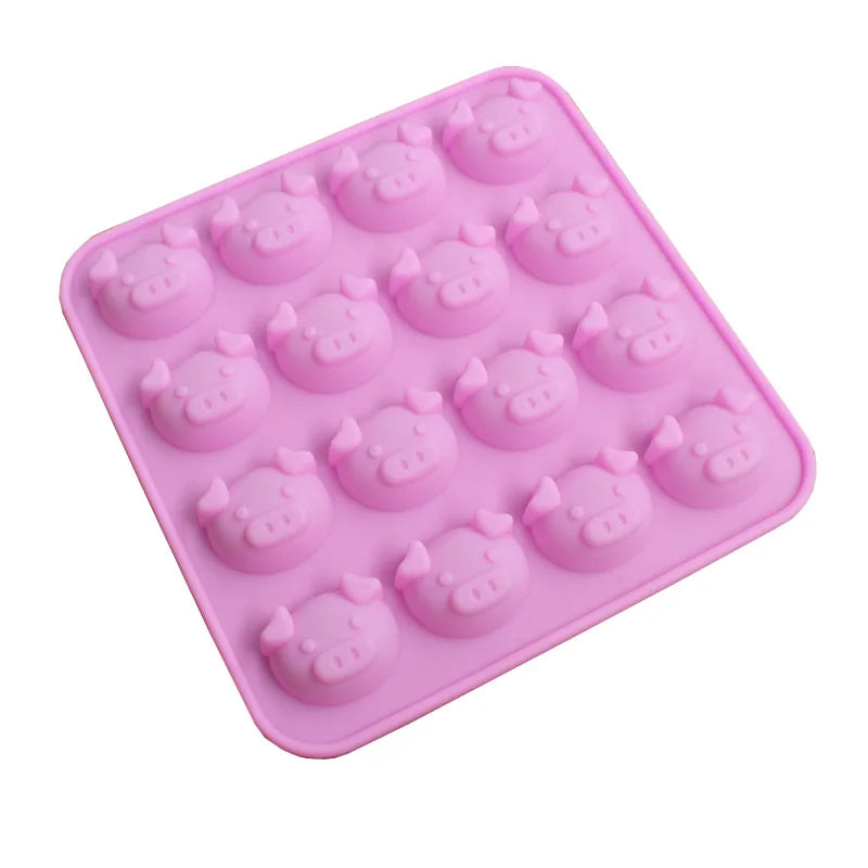 DecorBites™ Cute Pig Head Silicone Cake Mold for Chocolate, Soap - DIY Piggy Mold