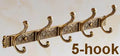 DecorBites™ Antique Brass Robe Hook Towel Holder Bathroom Accessories Wall Mount