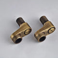 DecorBites™ Antique Brass Shower Set: 8" Rain Head, Hand Shower, Hose, Angle Valve, Bracket