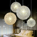 DecorBites™ Crystal Ball Rain Drop Pendant Light Fixture LED for Dining Room