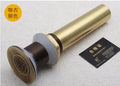 DecorBites™ Brass Bathroom Sink Push-down Pop Up Drain - High Quality Lavatory Faucet Accessories