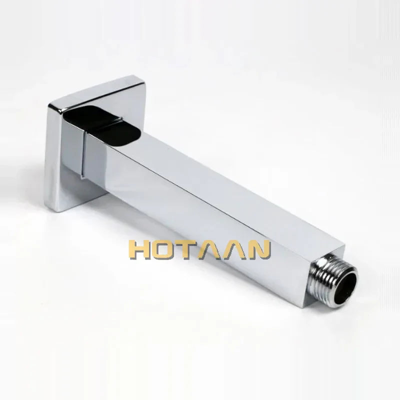 DecorBites™ Brass Chromed Shower Arm 25cm - Bathroom Shower Accessories