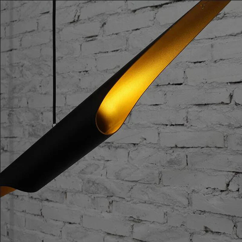 DecorBites™ Aluminum Tube Chandelier with LED Bulb - Creative Restaurant & Bar Lighting