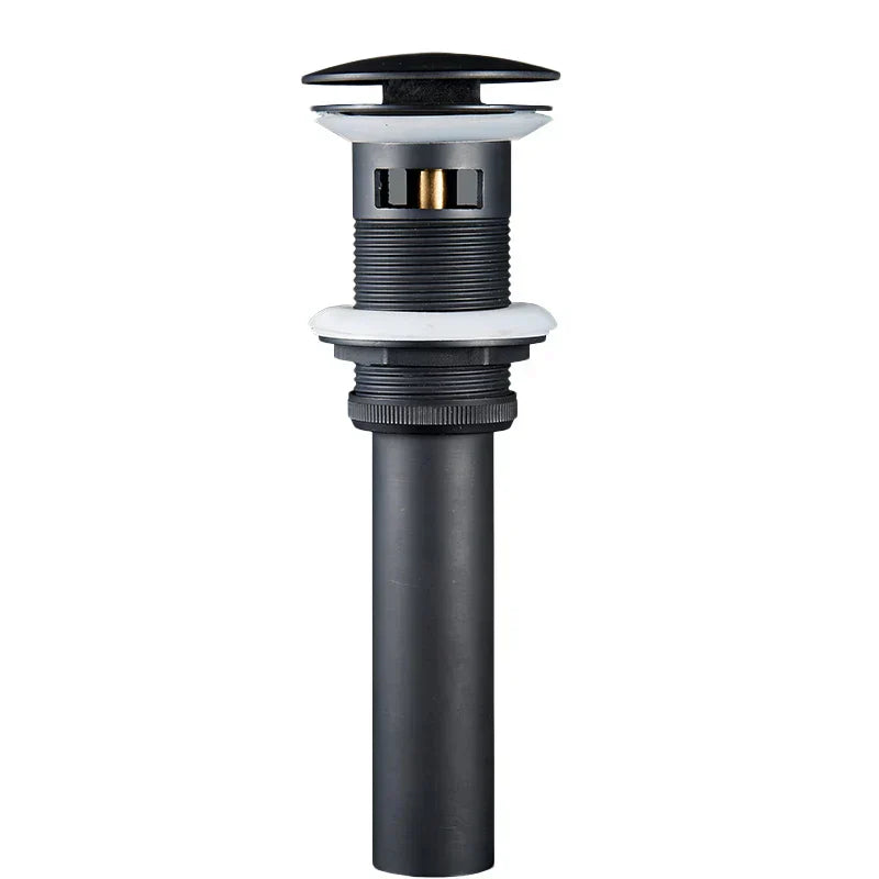 DecorBites™ Brushed Nickel Faucet Vanity Sink Pop-up Drain Stopper Overflow Drainer