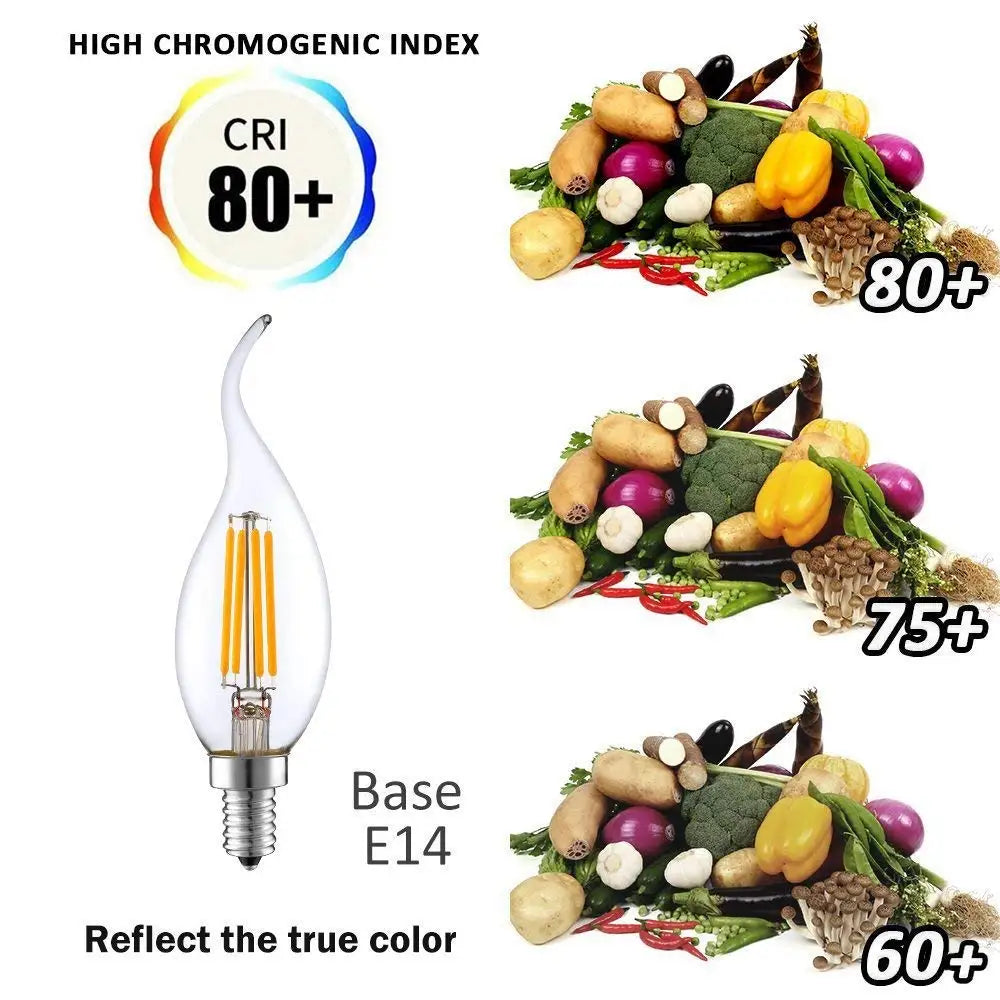 DecorBites™ C35 4W Dimmable LED Filament Candle Bulbs E14 220V - 35W Equivalent