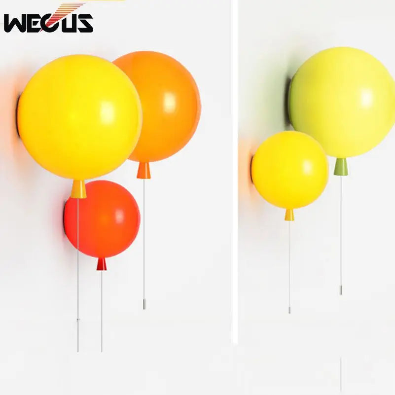 DecorBites™ Balloon Wall Light: Child Room Stair Balcony Lamparas Wall Sconce