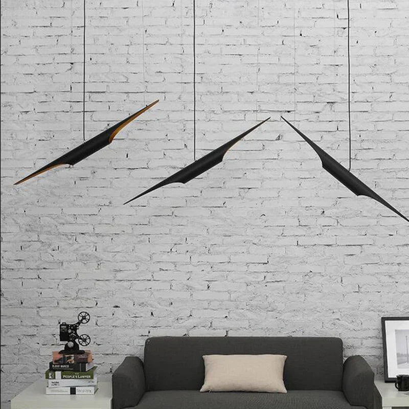 DecorBites™ Aluminum Tube Chandelier with LED Bulb - Creative Restaurant & Bar Lighting
