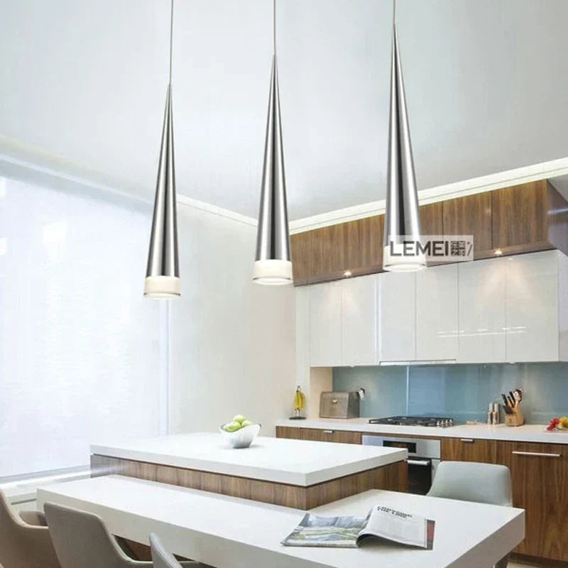 DecorBites™ Conical Pendant Light: Modern Aluminum Industrial Lighting for Home, Living Room, Cafe.