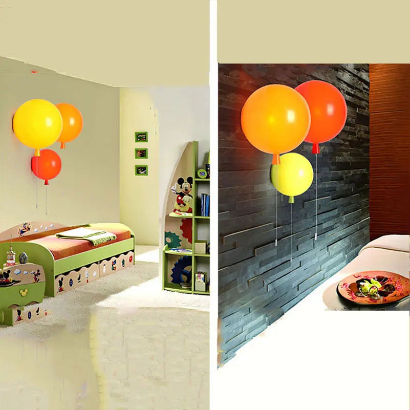 DecorBites™ Balloon Wall Light: Child Room Stair Balcony Lamparas Wall Sconce
