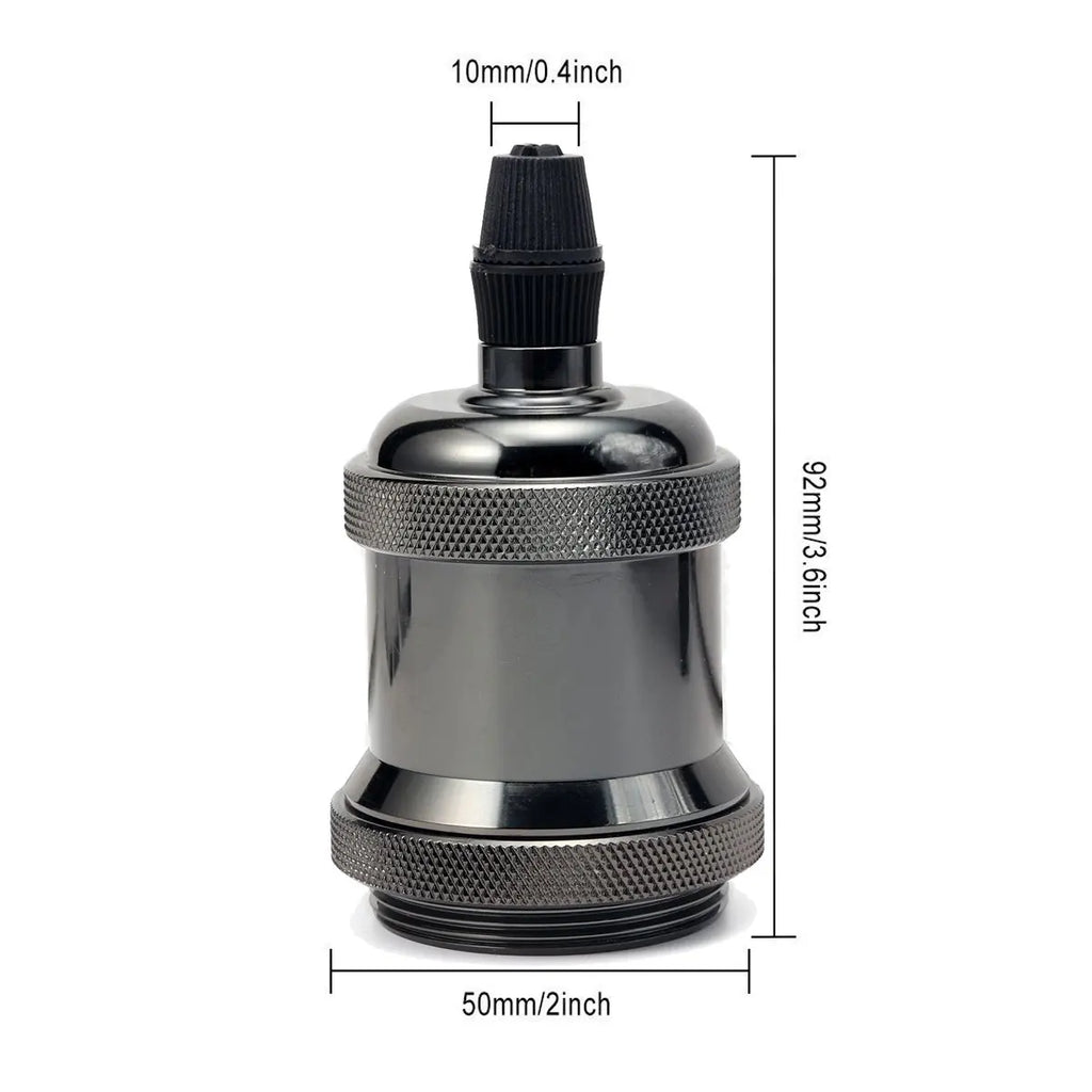 DecorBites™ Industrial E27 Screw Base Lamp Holder Ceiling Light Fixture