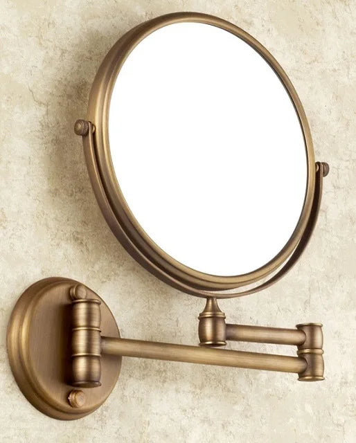 DecorBites™ Brass Antique Bath Hardware Set: Towel Rack, Paper Holder, Towel Hanger, Toilet Brush Holder