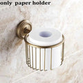 DecorBites™ Copper Bathroom Accessories Set: Towel Rack, Bar, Cup Holder, Paper Holder, Cloth Hook