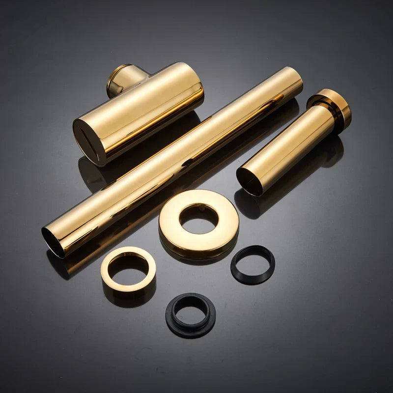 DecorBites™ Brass Basin Tap Kit with Deodorization Pop-Up Drain - Chrome/Black/Bronze