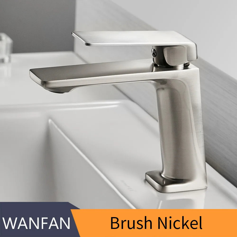 DecorBites™ Black Bathroom Basin Faucet Mixer Tap Deck Mounted Hot Cold Torneira Banheiro