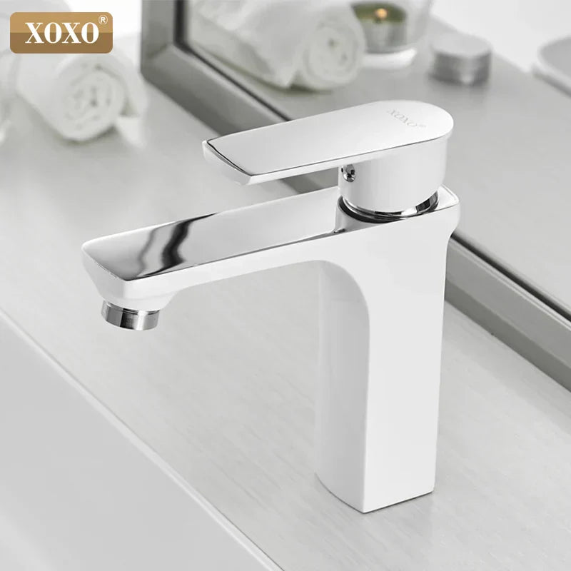 DecorBites™ Green Water Basin Faucet, Single Hole Bathroom Mixer in Fashionable Bronze Style