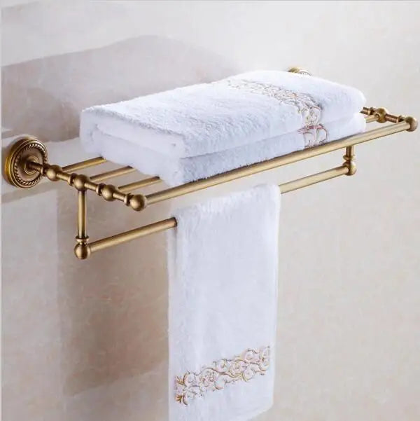 DecorBites™ Copper Bathroom Accessories Set: Towel Rack, Bar, Cup Holder, Paper Holder, Cloth Hook