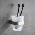 DecorBites™ Brushed Nickel Stainless Steel Bathroom Hardware Set - 4-Piece Accessory Kit