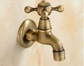DecorBites™ Antique Brass Dragon Carved Outdoor Washing Machine Faucet Cold Tap
