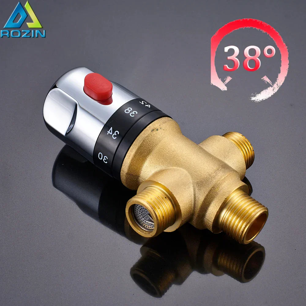 DecorBites™ Brass Thermostatic Shower Mixer Valve Cartridge, G1/2 Standard