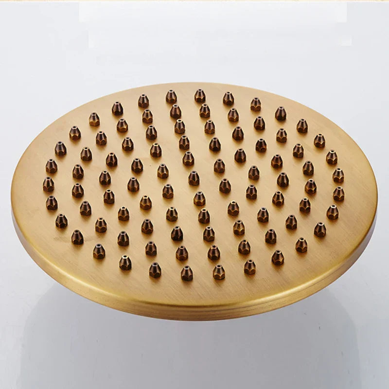 DecorBites™ Antique Brass Bathroom Shower Mixer Set with 8" Rainfall and Handshower