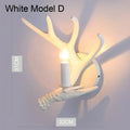 DecorBites™ Antler Chandelier: American Retro Resin Horn Deer Lamps for Rustic Indoor Decor
