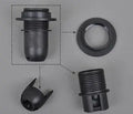 DecorBites™ E27 Lamp Bulb Holder Fitting, Black/White, 110v-220v Lighting Accessory