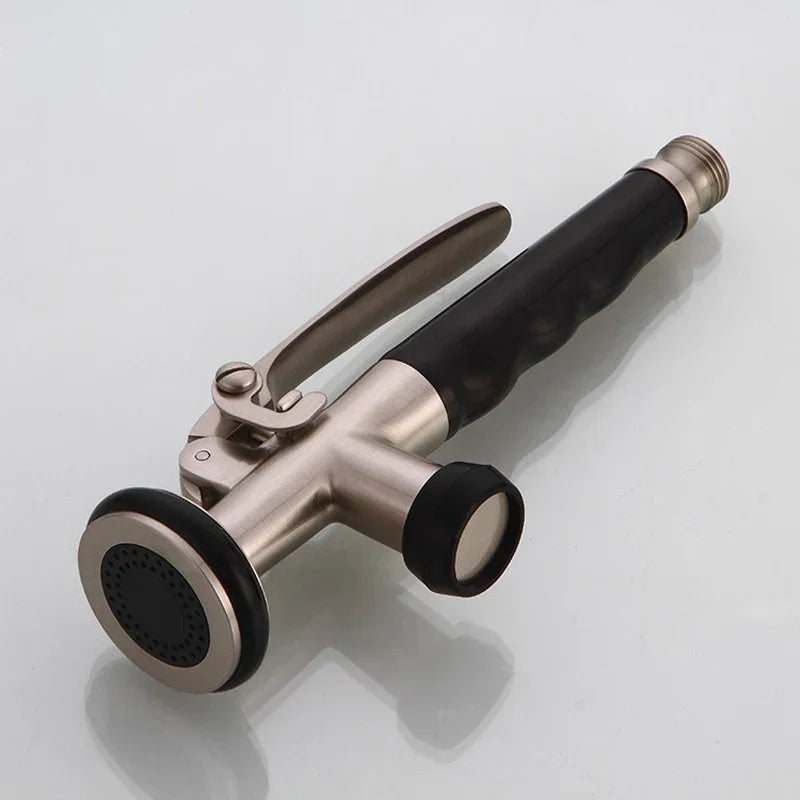 DecorBites™ Brass Kitchen Sprayer Head with Lock in Chrome/Brushed Nickel Finish