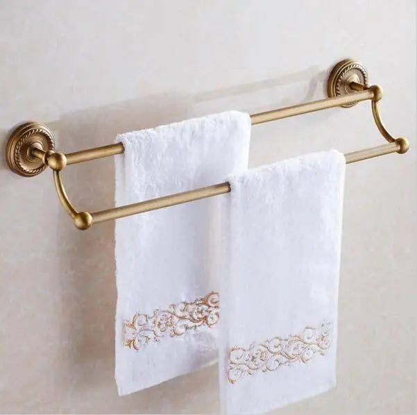 DecorBites™ Copper Bathroom Accessories Set: Towel Rack, Bar, Cup Holder, Paper Holder, Cloth Hook