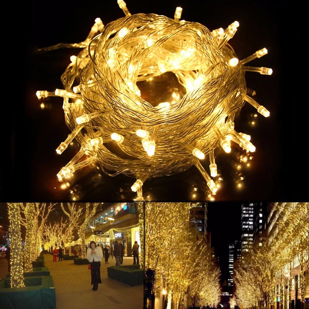 DecorBites™ LED String Lights: Battery Operated & Waterproof for Holiday Parties & Weddings