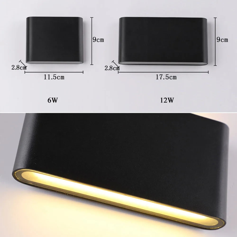 DecorBites™ LED Outdoor Wall Lamps IP65 Waterproof Stair Light Indoor Corridor Lighting