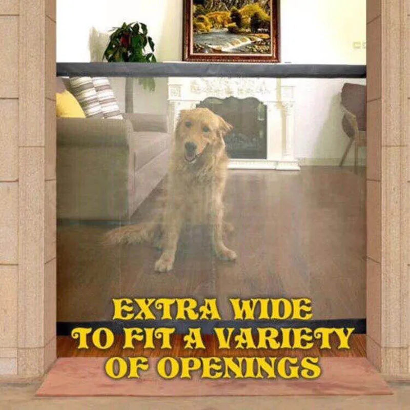 Pet Dog Fences Gate Folding Safety Pet Isolated Network Playpen For Dog Cat Baby Isolated Home Door Fence Cage Pet Accessories