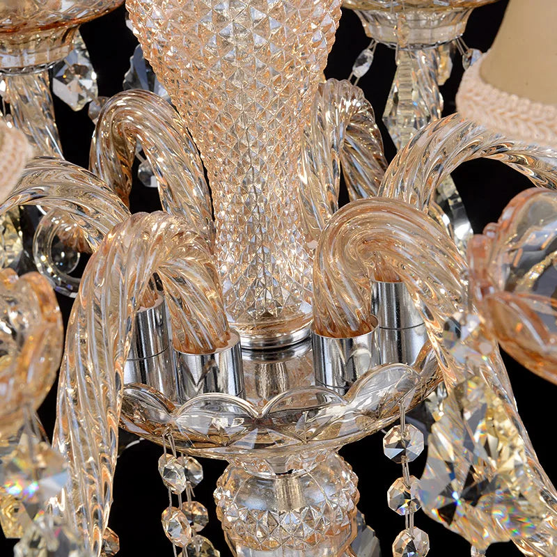 DecorBites™ Crystal Chandelier Floor Lamp for Elegant Living Room Decor