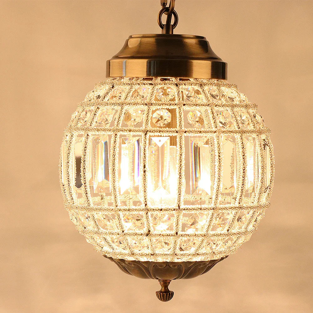 DecorBites™ Crystal Empire Ball Chandelier for Living Room Bedroom Hotel