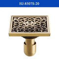 DecorBites™ Antique Brass Shower Drain Cover Euro Art Carved Bathroom Strainer