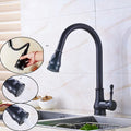 DecorBites™ Brushed Nickel Pull Out Kitchen Faucet Single Lever Sprayer