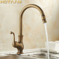 DecorBites™ Antique Brass Swivel Basin Mixer Tap - YT-6034