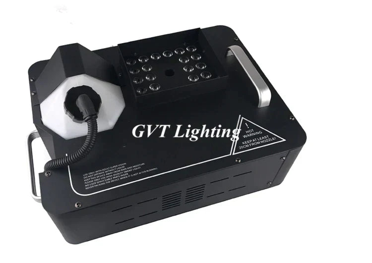 DecorBites™ 1500W RGB 3-in-1 DMX LED Fog Machine with Colorful Effects