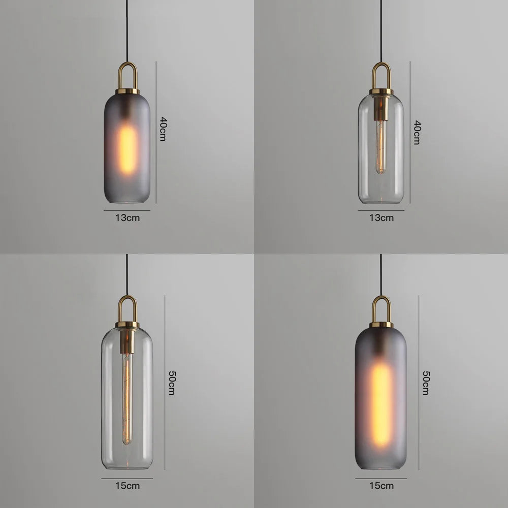 DecorBites™ Glass Ball Pendant Light: Luxury Restaurant & Bar Nordic Bedroom Lamp